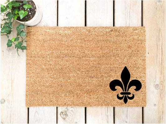 Fleur De Lis Corner Doormat