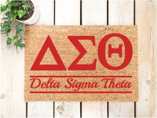 Greek Delta Sigma Theta Doormat
