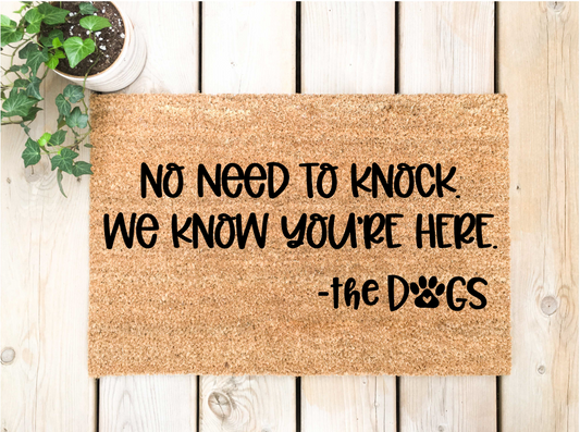 No Need to Knock Doormat